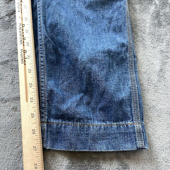 We the Free Free People Denim Overalls Womens Small Patched Carpenter Boho Retro - Picture 13 of 14